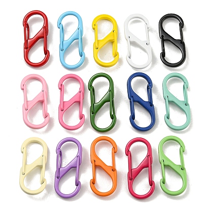 Застежки для ключей из сплава, окрашенные распылением, двойные застежки, без кадмия, без никеля и без свинца