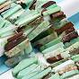 Natural Chrysoprase Beads Strands, Rectangle