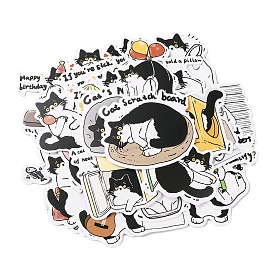 Cat Shaped PVC Adhesive Waterproof Stickers Set, Dfor DIY Photo Album Tumbler Diary Scrapbook Decorative