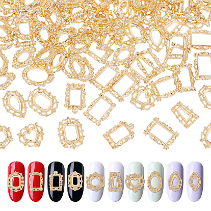 Сплав кабошонов, ногтей декоративные аксессуары, прямоугольник и овал