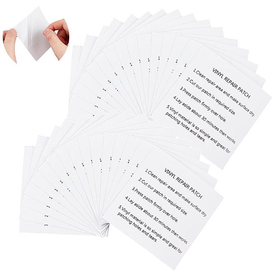 Ahademaker 30шт лента для ремонта навеса, водонепроницаемая лента для ремонта палатки, для проколов rv, тент, навес, палатки, брезент, квадратный