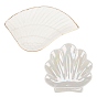 Porcelain Jewelry Plate, Wing & Shell