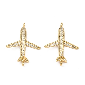 Латунные микро проложить кубического циркония подвески, прелести самолета, долговечный, без кадмия и без свинца