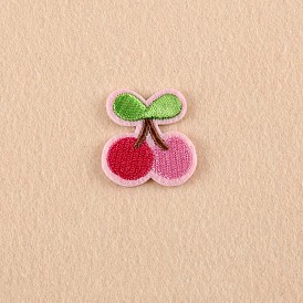 Computerized Embroidery Cloth Iron on/Sew on Patches, Costume Accessories, Appliques, Cherry