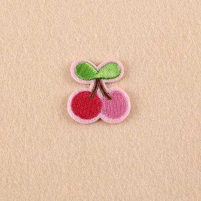 Computerized Embroidery Cloth Iron on/Sew on Patches, Costume Accessories, Appliques, Cherry