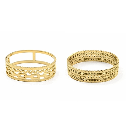 304 женские браслеты с полыми шарнирами из нержавеющей стали