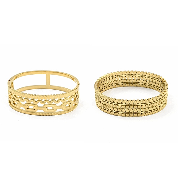 304 женские браслеты с полыми шарнирами из нержавеющей стали