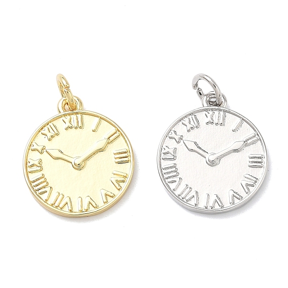 Латунные подвески, часы прелести, долговечный, без кадмия и без свинца, стойки покрытие