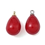 Подвески из АБС-пластика с жемчугом, слеза, с петлей из сплава