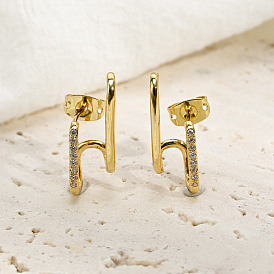 Vintage Brass Ear Cuff with 14K Gold Plating - ISN Prince Wen-Inspired Women's Earrings