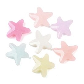 Пластиковые бусины, имитация желейных бусин, морская звезда