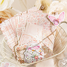 Бабочка цветок записки бумажные подушечки, Весенние бумажные листы для альбома «сделай сам», поздравительная открытка, справочная бумага
