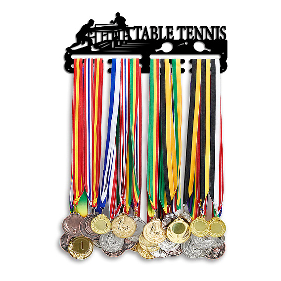 Железная вешалка для медалей, 2-линия, с винтами, чёрные