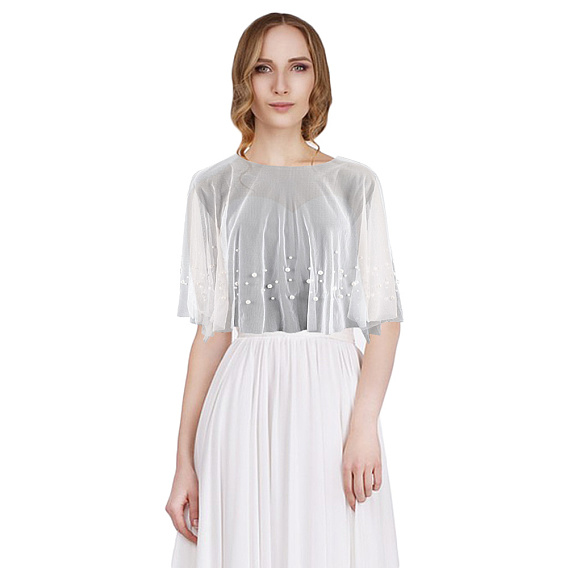 1тканьевые шали, с имитацией жемчуга, свадебные аксессуары для невесты