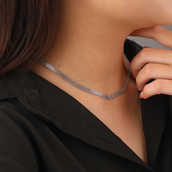 925 ожерелья из стерлингового серебра с цепочкой для женщин