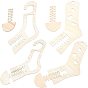 2 Sets 2 Style DIY Wooden Heart Hollow Handmade Hand Knitting Socks Model Board