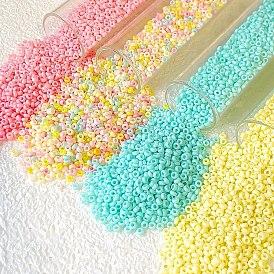 Opaque Colours Glass Seed Beads, Rondelle