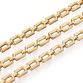 304 цепи прямоугольные звенья нержавеющие, ионное покрытие (ip), пайки, с катушкой