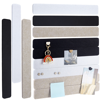 12шт. 3 цвета самоклеящиеся фетровые поделки, прямоугольные