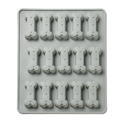 Силиконовые формочки для шоколадного печенья, с 15 чашечкой в форме кости, форма для выпечки