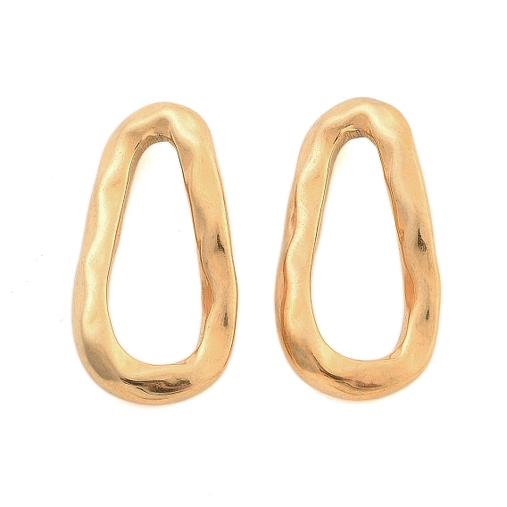 Вакуумное покрытие pvd 304 соединительные кольца из нержавеющей стали, витой текстурированный овал