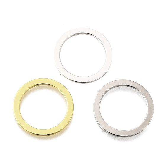 Латунные соединительные колечки, плоское кольцо, стойки покрытие, долговечный, без свинца и без кадмия