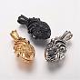 304 Stainless Steel Locket Pendants, Cage Pendants, with Magnetic, Heart