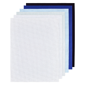 6 шт. 6 цвета хлопковая прямоугольная ткань для вышивки крестом, 14ct ткань Аида