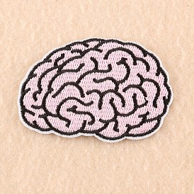Computerized Embroidery Cloth Iron on/Sew on  Patches, Costume Accessories, Appliques, Brain