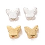 Placage en rack perles de laiton écologiques, sans plomb et sans cadmium, plaqué longue durée, papillon