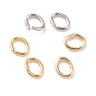 Messing Ringe springen, offene Ringe springen, cadmiumfrei und bleifrei, ellipsenförmige
