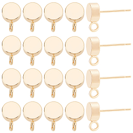 Изделия из латуни, с петлей, плоско-круглые, без никеля 