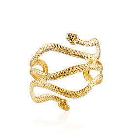 Bold and Edgy Snake Wrap Arm Cuff Bracelet for Fashionable Rebels