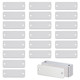 30шт 304 подвески из нержавеющей стали, прямоугольная штамповка пустых ссылок на теги, не тускнеет