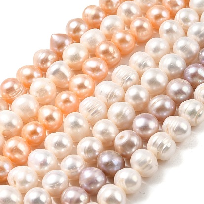 Нити из натурального культивированного пресноводного жемчуга, картофель