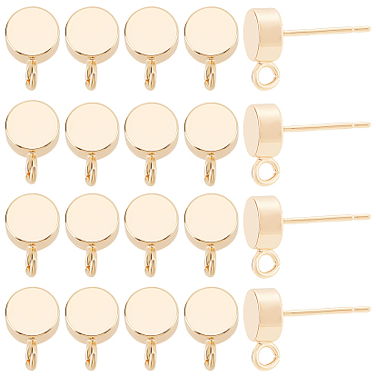 Изделия из латуни, с петлей, плоско-круглые, без никеля 