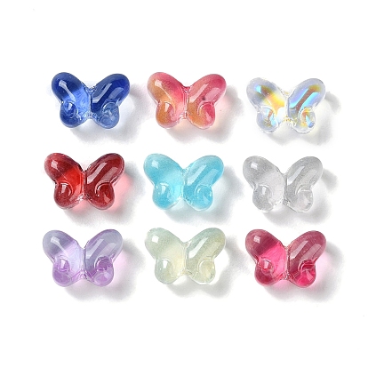 Transparent Glass Beads, Butterfly