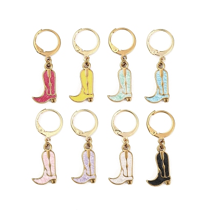 304 эмалированные кольца-маркеры для вязания из нержавеющей стали, ковбойский сапог