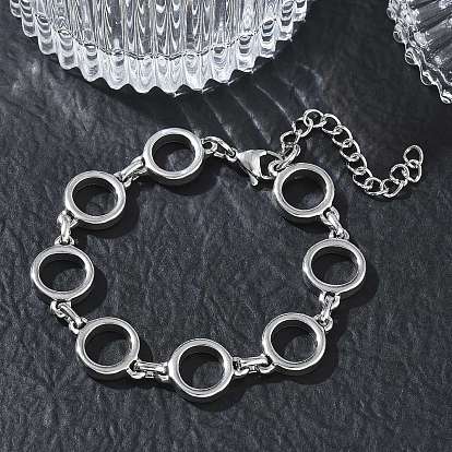 12mm 304 Edelstahl-Ringgliederkettenarmbänder, anlauffrei