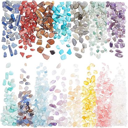 375g 15 стильные бусины из натуральных и синтетических драгоценных камней, неразрушенное / без отверстия, чипсы