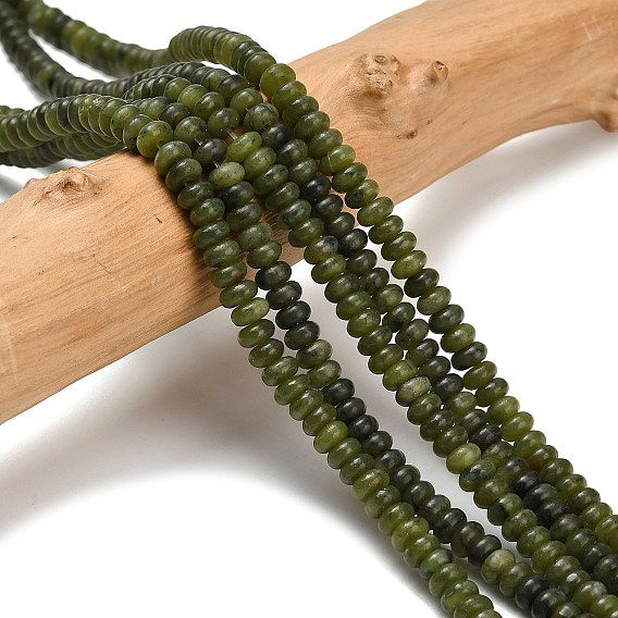 Тайвань природного нефрита бисер нитей, рондель