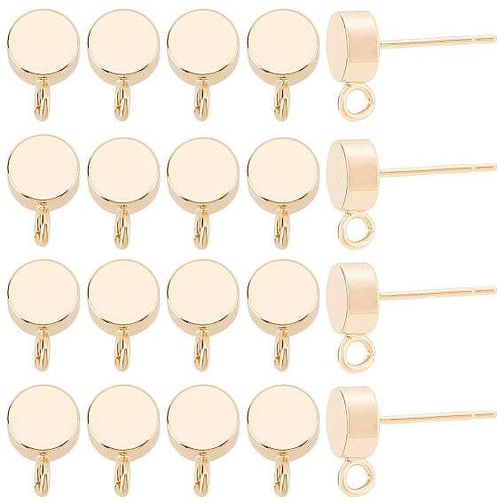 Изделия из латуни, с петлей, плоско-круглые, без никеля 