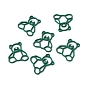 Alloy Pendants, with Crystal Rhinestone, Bear