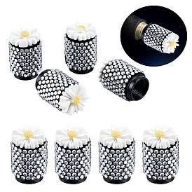 8шт. колпачки для вентилей шин из смолы и сплава со стразами