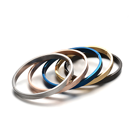304 Stainless Steel Bangles, Ion Plating(IP),