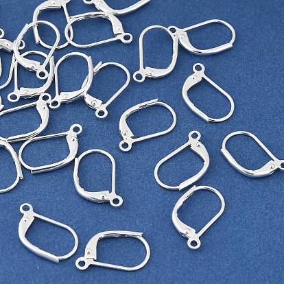 Латунная фурнитура Leverback для серег, без свинца, без кадмии и без никеля, с петлей