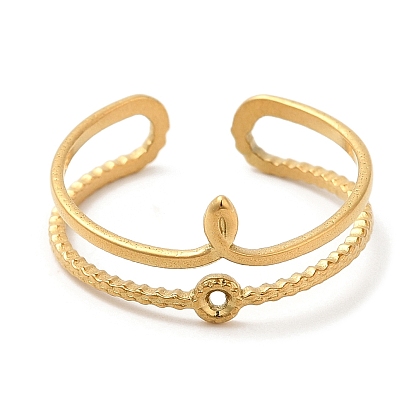 304 открытые манжеты из нержавеющей стали с полым узлом для женщин