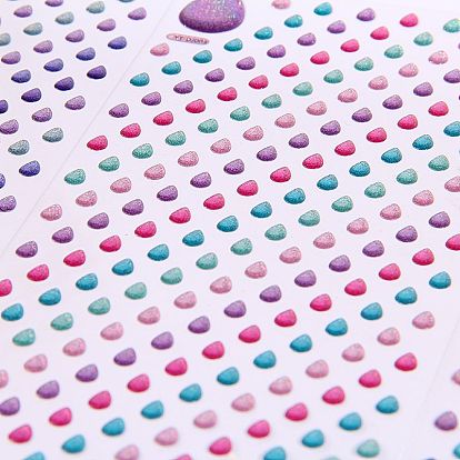 Self-adhesive Resin Rhinestones Stickers, Crystal Gems Glitter Decals for DIY Scrapbooking and Photo Albums