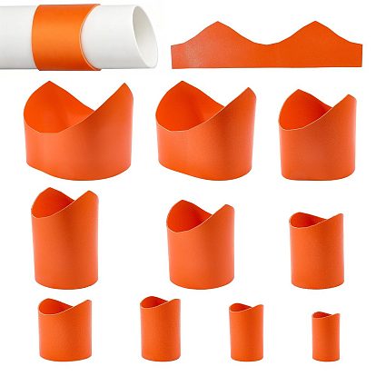 10Pcs Artificial Leather Pipe Saddle Template Cutting Guide