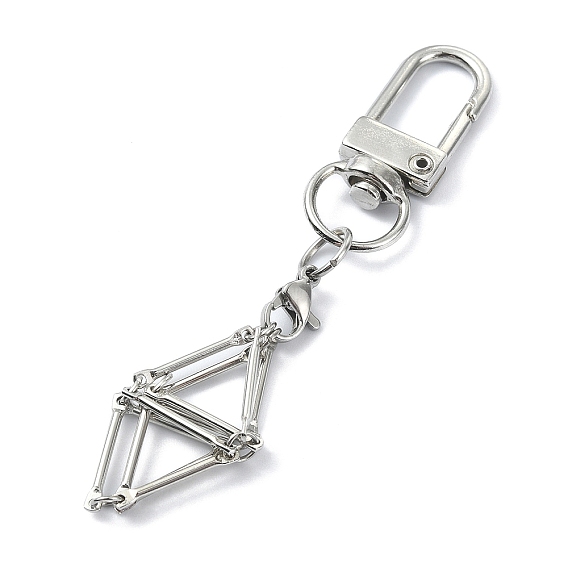 Покрытие из настоящего золота/настоящая платина, плетеная латунная сумка для макраме, пустой держатель для камня для брелка, с латунными цепочками и поворотными застежками из сплава